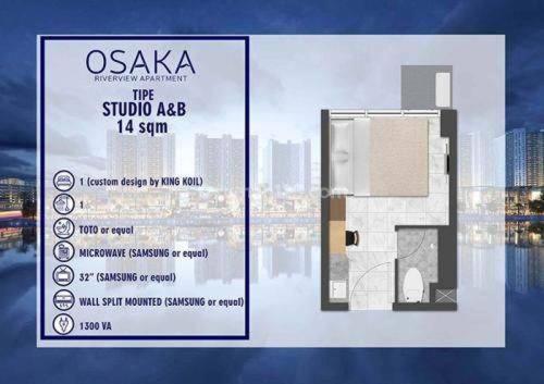 Osaka Riverview Apartment Tangerang Exterior foto